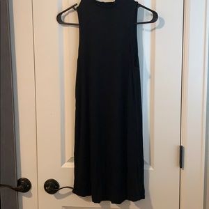 Black Mock Neck Tank Dress